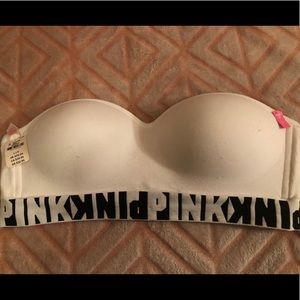 Pink Vs strapless bra BNWT